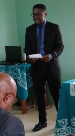 incoming director delivering his speech